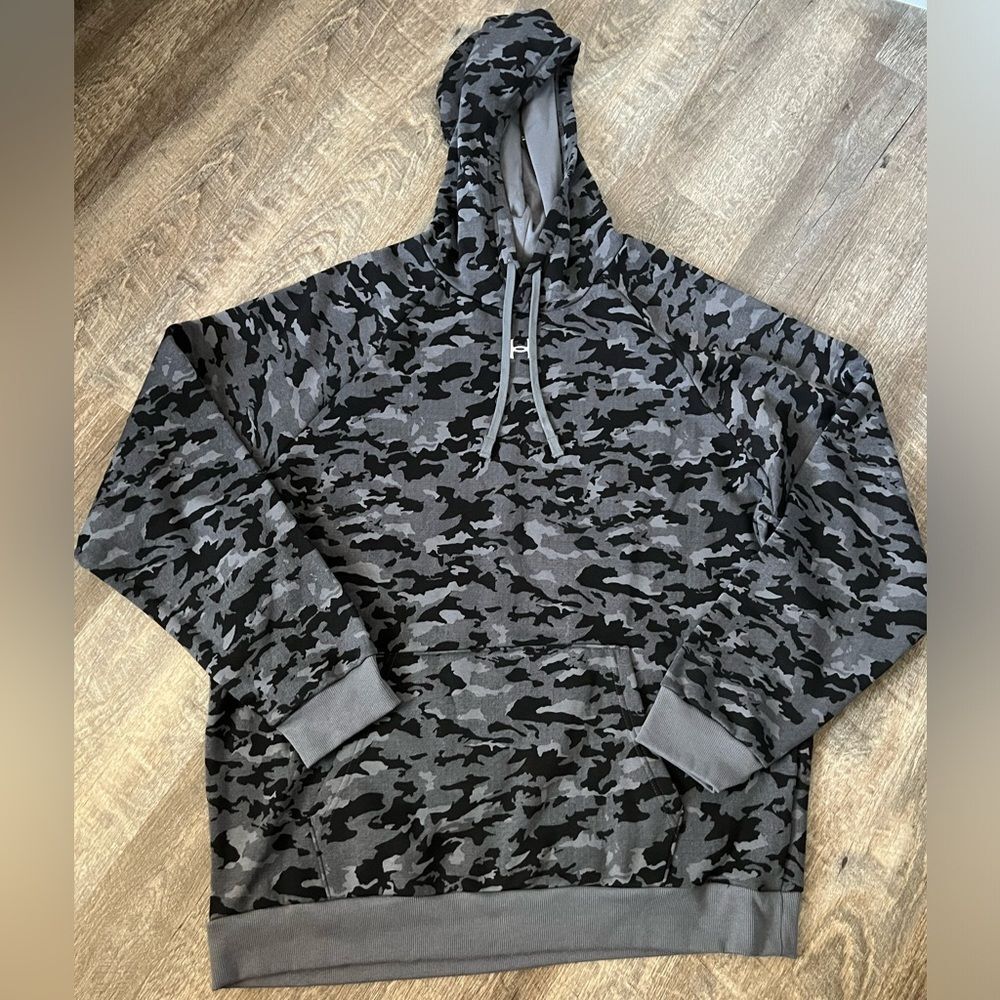 Gray Camouflage Men's Hoodie